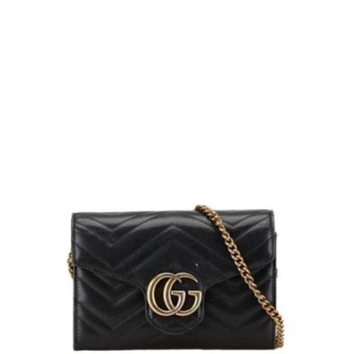 Gucci Vintage Pre-owned Laeder plnbcker Black, Dam