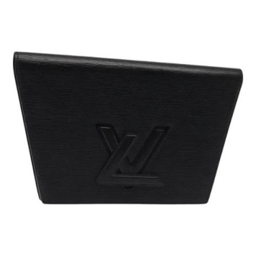 Louis Vuitton Vintage Pre-owned Laeder kuvertvskor Black, Dam