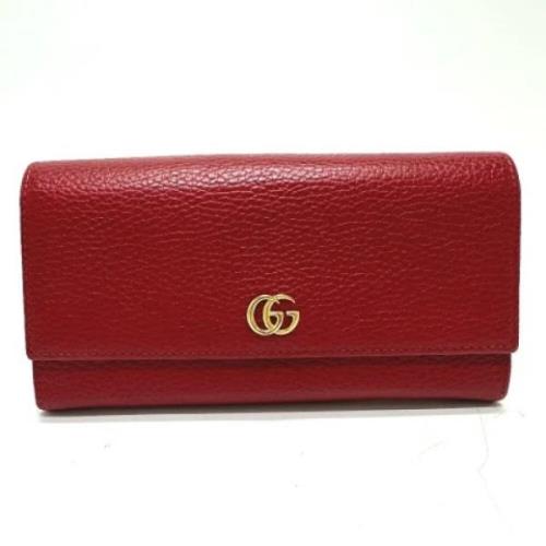 Gucci Vintage Pre-owned Laeder plnbcker Red, Dam