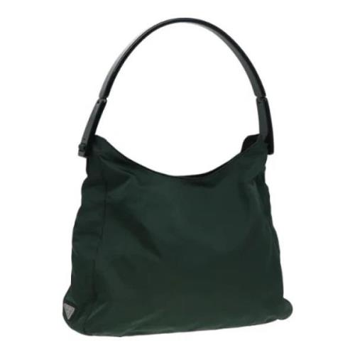 Prada Vintage Pre-owned Nylon prada-vskor Green, Dam