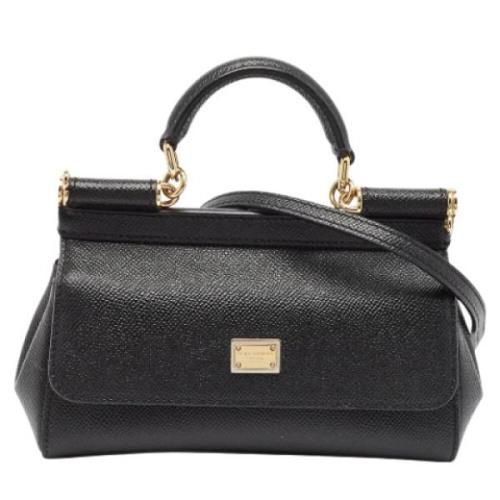 Dolce & Gabbana Pre-owned Pre-owned Laeder handvskor Black, Dam