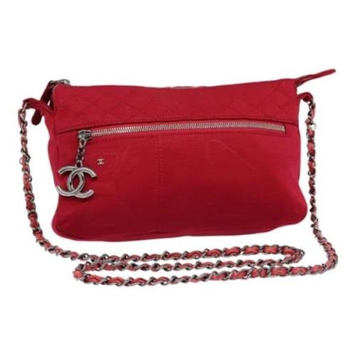 Chanel Vintage Pre-owned Bomull chanel-vskor Red, Dam