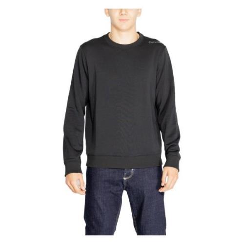 Calvin Klein Svart Rund Hals Sweatshirt för Män Black, Herr