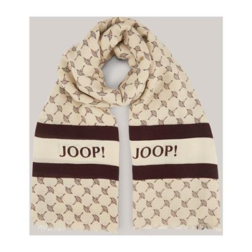 Joop! Grafisk Daisy Halsduk Brun Blommig Beige, Unisex