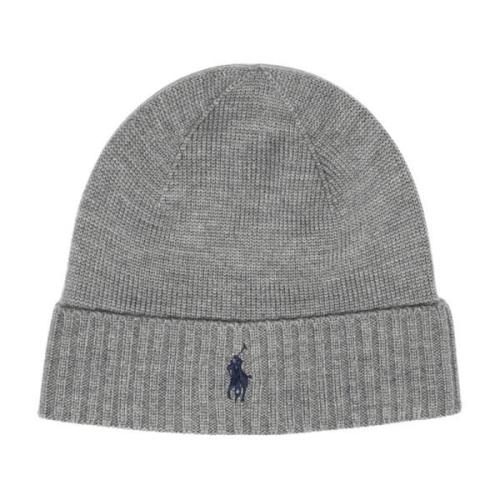 Ralph Lauren Ull Beanie Mössa Gray, Herr