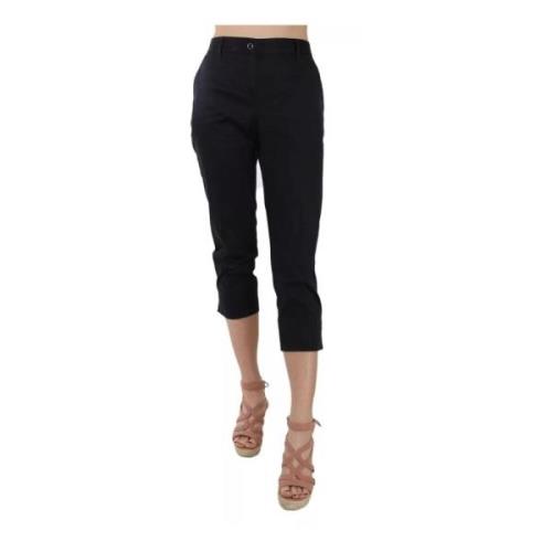 Dolce & Gabbana Svarta Cropped Capri Byxor Black, Dam