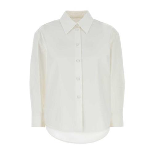 Jil Sander Vit Poplin Skjorta Klassisk Stil White, Dam