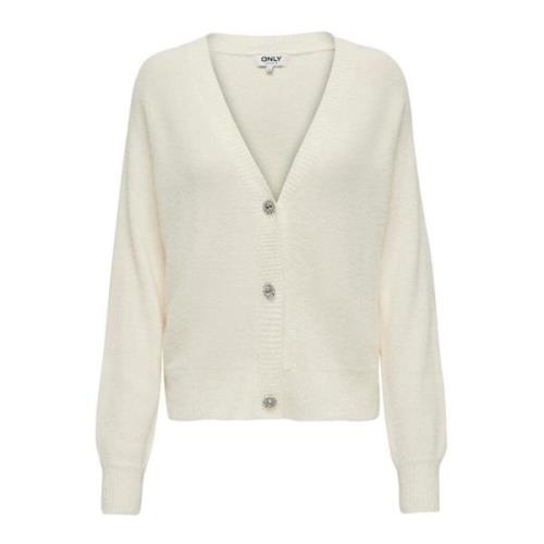 Only Vit Dam Cardigan White, Dam