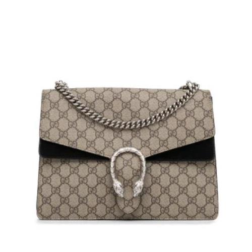 Gucci Vintage Pre-owned Canvas handvskor Beige, Dam