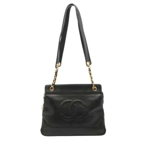 Chanel Vintage Pre-owned Laeder totevskor Black, Dam