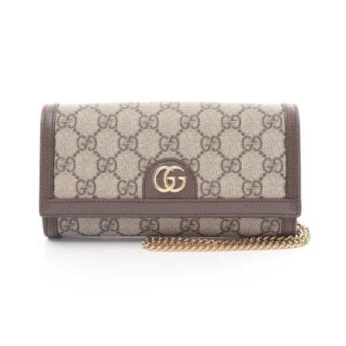 Gucci Vintage Pre-owned Laeder gucci-vskor Beige, Dam