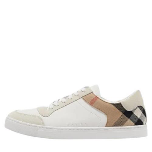 Burberry Vintage Pre-owned Canvas sneakers White, Herr