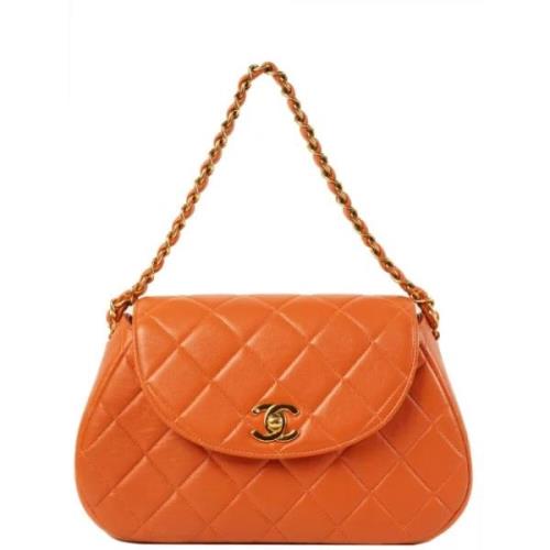 Chanel Vintage Pre-owned Tyg chanel-vskor Orange, Dam