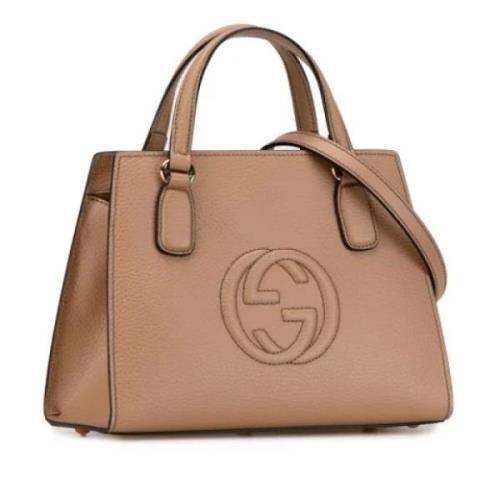 Gucci Vintage Pre-owned Laeder gucci-vskor Beige, Dam