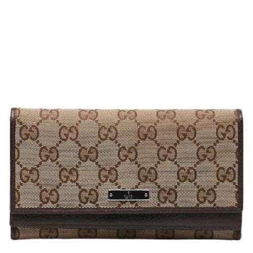 Gucci Vintage Pre-owned Canvas plnbcker Brown, Dam