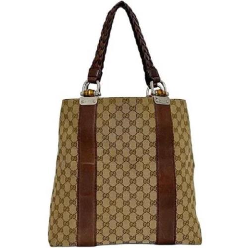 Gucci Vintage Pre-owned Laeder gucci-vskor Beige, Dam