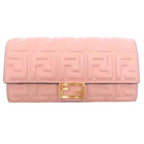 Fendi Vintage Pre-owned Laeder plnbcker Pink, Dam