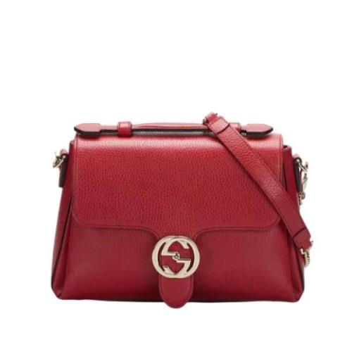 Gucci Vintage Pre-owned Laeder gucci-vskor Red, Dam