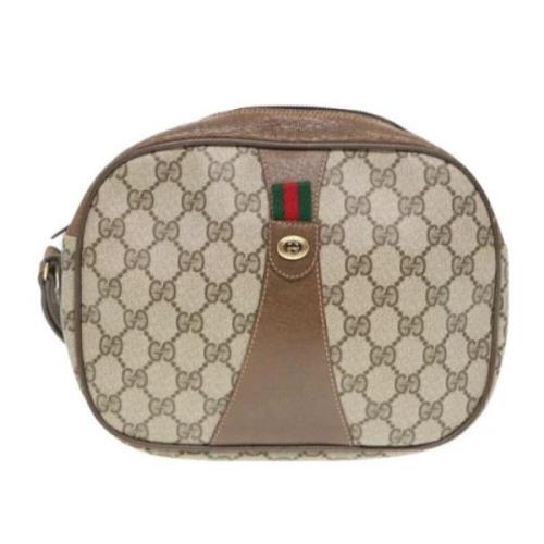 Gucci Vintage Pre-owned Plast kuvertvskor Beige, Dam