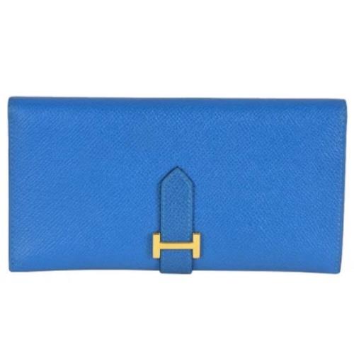 Hermès Vintage Pre-owned Laeder plnbcker Blue, Dam