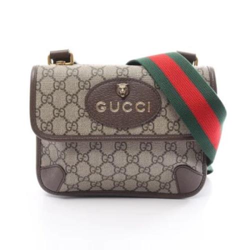 Gucci Vintage Pre-owned Laeder gucci-vskor Beige, Dam