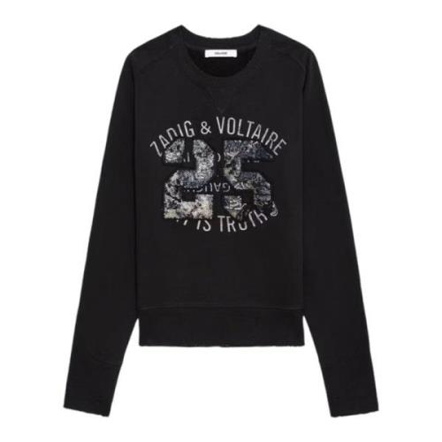 Zadig & Voltaire Diamant Sweatshirt Navy Blue, Dam