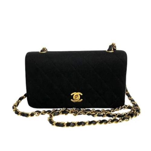 Chanel Vintage Pre-owned Bomull chanel-vskor Black, Dam