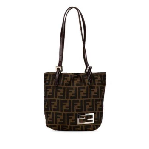 Fendi Vintage Pre-owned Canvas totevskor Brown, Dam