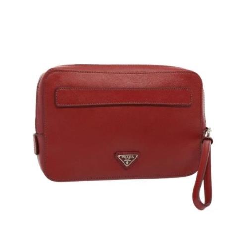 Prada Vintage Pre-owned Laeder prada-vskor Red, Dam