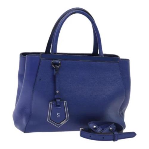 Fendi Vintage Pre-owned Laeder handvskor Blue, Dam