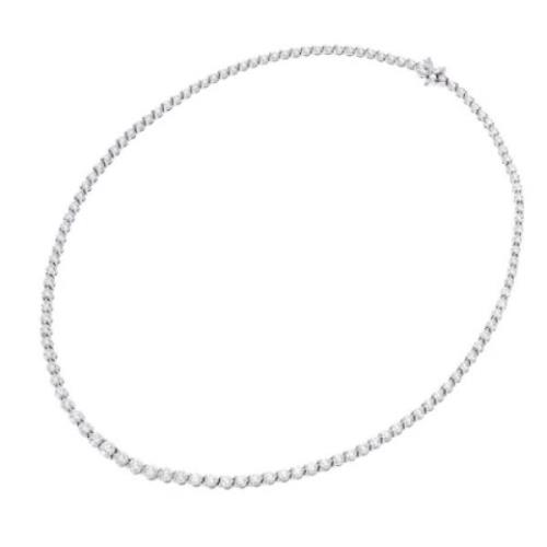 Tiffany & Co. Pre-owned Pre-owned Platina halsband Gray, Dam