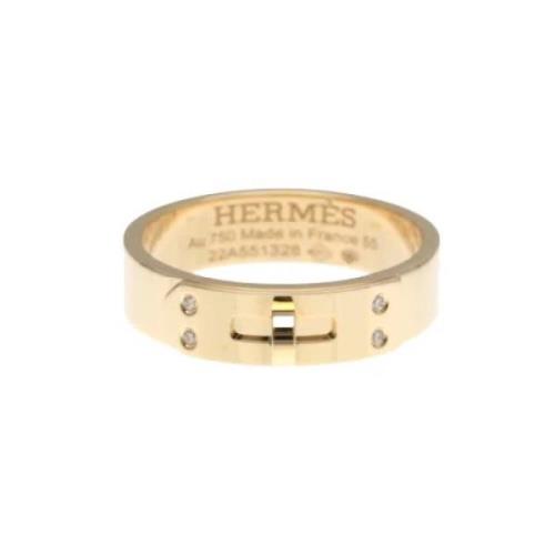 Hermès Vintage Pre-owned Roseguld ringar Yellow, Dam