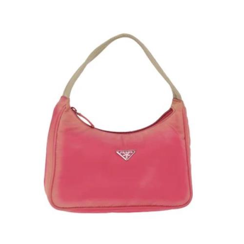 Prada Vintage Pre-owned Nylon prada-vskor Pink, Dam