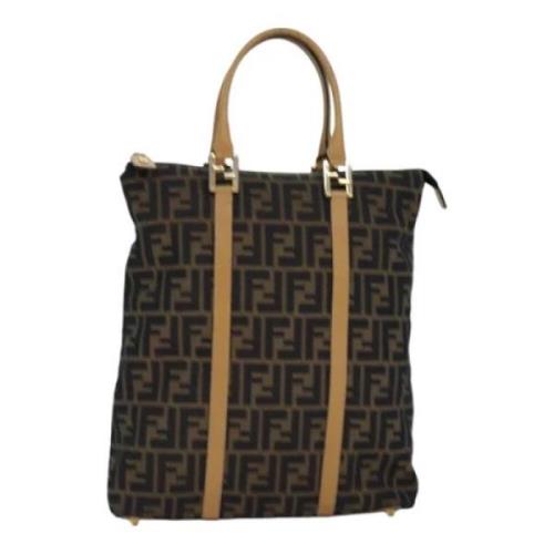 Fendi Vintage Pre-owned Canvas fendi-vskor Brown, Dam