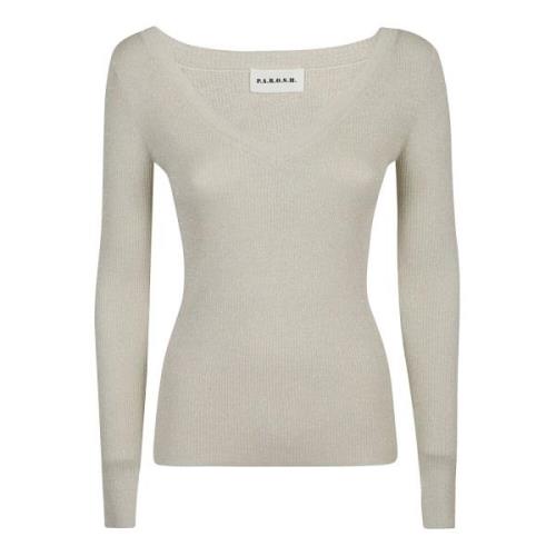 P.a.r.o.s.h. Fantasia Panna Sweatshirt Beige, Dam