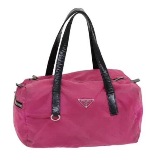 Prada Vintage Pre-owned Nylon prada-vskor Pink, Dam