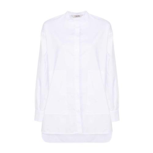 Max Mara Vit Skjorta Nanda Italiensk Bomull White, Dam