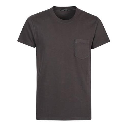 Tom Ford Avslappnad Bomull T-shirt Gray, Herr