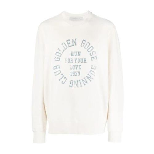 Golden Goose Stiliga Sweaters för Kvinnor White, Herr