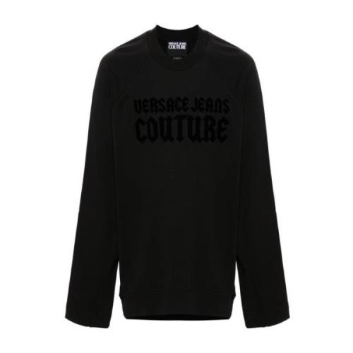 Versace Jeans Couture Svart tröja med ***cv stil Black, Herr