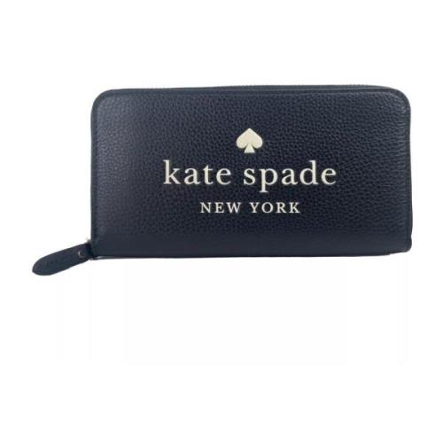 Kate Spade Stiligt läderplånbok med kortplatser Blue, Dam