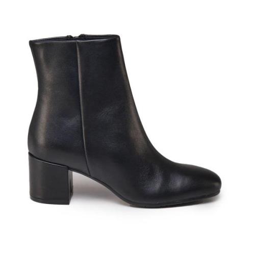 Carmens Svart Läder Tassel Ankelboots Black, Dam