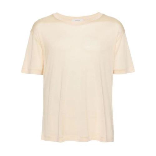 Lemaire Mjuk Tee i Is Aprikos Beige, Dam