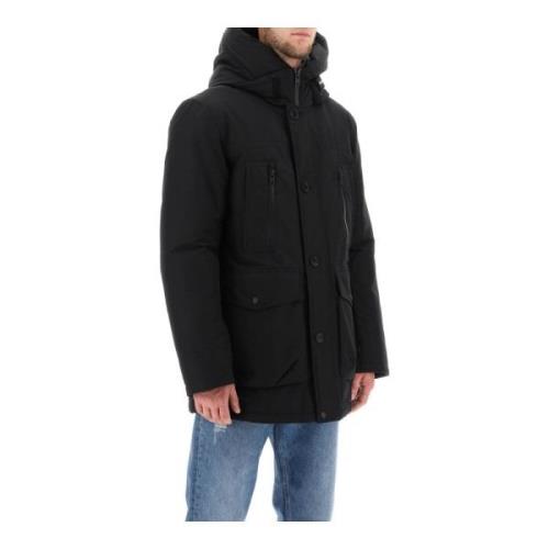 Woolrich Arctic Parka i Ramar-tyg Black, Herr