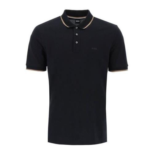 Boss Polo Shirts Black, Herr