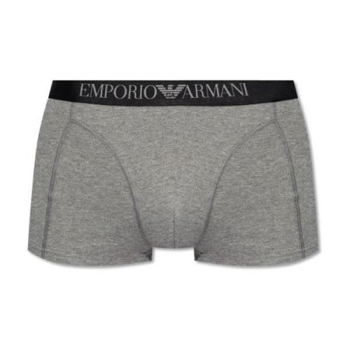 Emporio Armani Bomullsboxershorts Gray, Herr