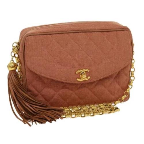 Chanel Vintage Pre-owned Canvas chanel-vskor Pink, Dam