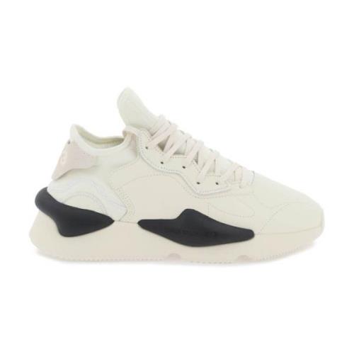 Y-3 Tvåton Kaiwa sneakers med läderdetaljer White, Herr