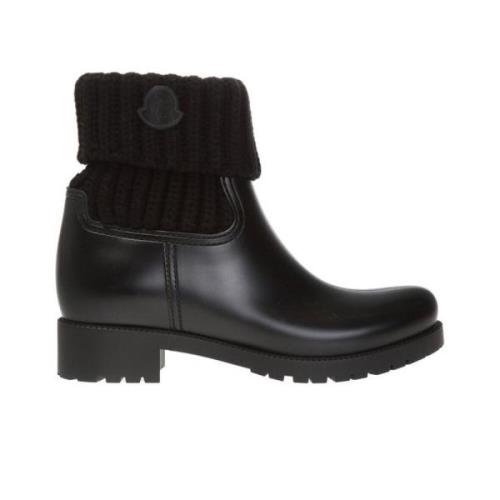 Moncler Ginette Ankle Boots Black, Dam