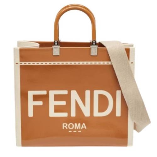 Fendi Vintage Pre-owned Canvas totevskor Brown, Dam